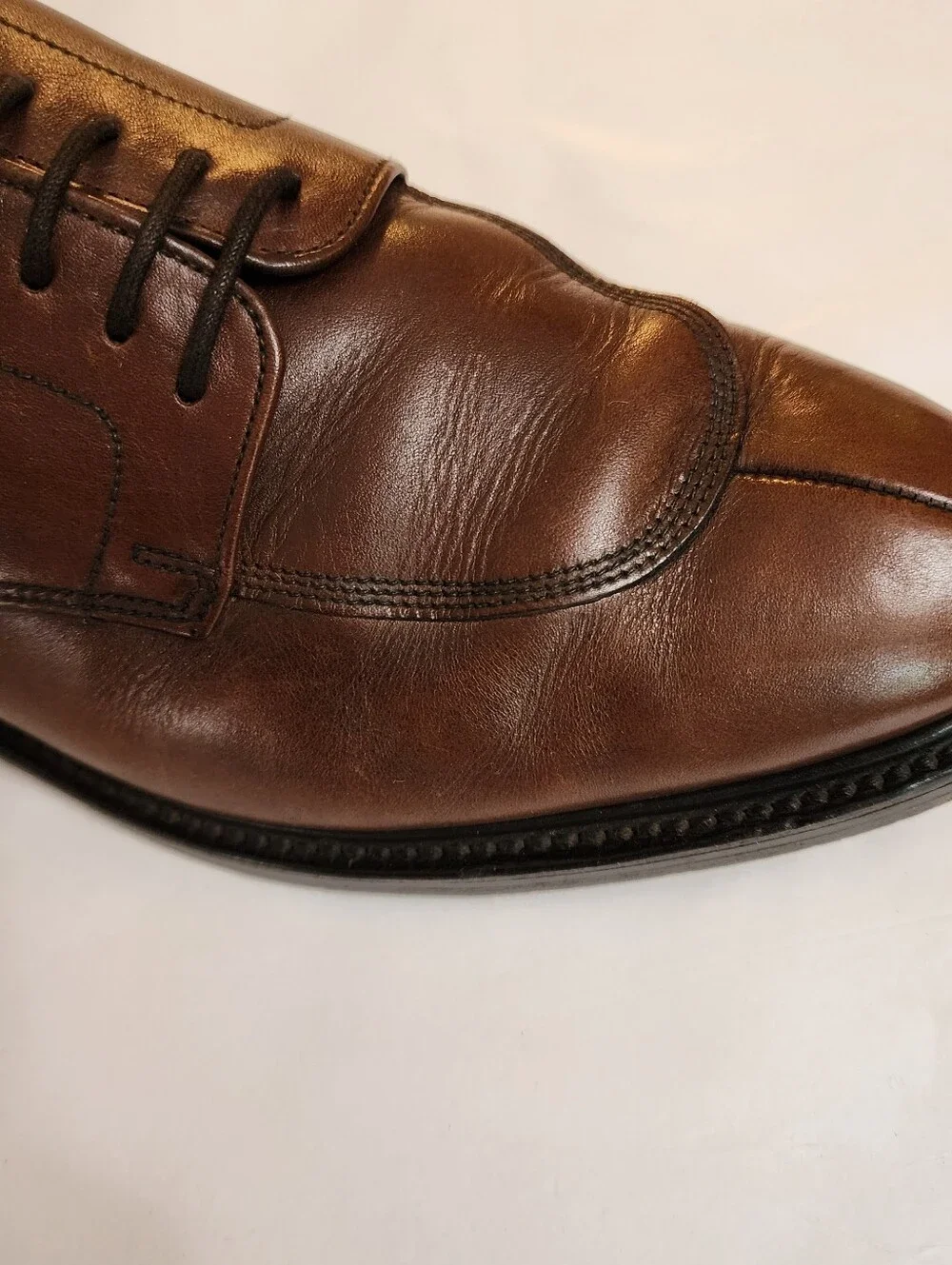 Grenson Splittoe Handcrafted Leather Dress Barney's New York 9D Brown England